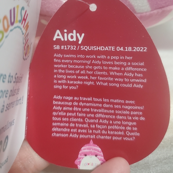 NWT 8" Aidy Whale Shark Squishmallows - Picture 7 of 8